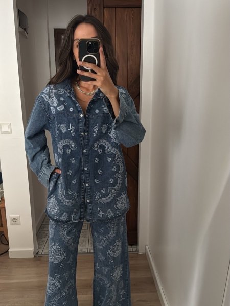طقم denim